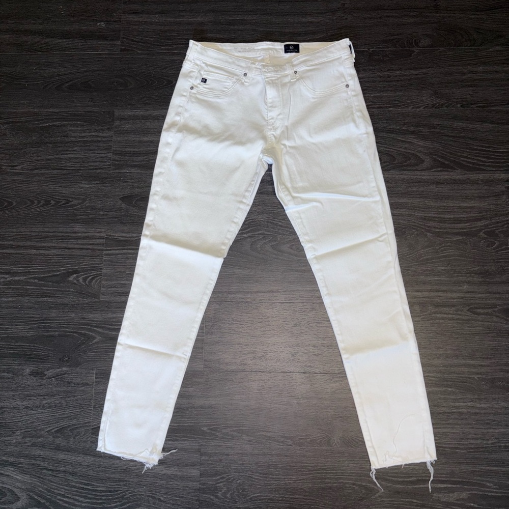 Ag Adriano Goldschmied White Skinny Jeans